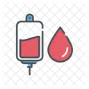 Bloodblood Bottle Blood Transfusion Blood Drop Icon