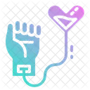 Blood Donation Love Icon
