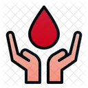 Blood Donation Hand Give Icon