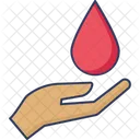 Blood Donation Blood Drop Hand Icon