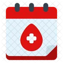 Calendar Blood Donation Time Icon