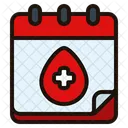 Calendar Blood Donation Time Icon