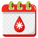 Blood Donation Calendar Icon