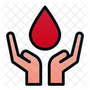 Blood Donation Hand Give Icon