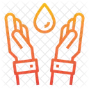 Blood Donation Hands Icon