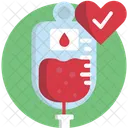 Blood Help Heart Icon