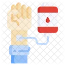 Blood Donation Hand Charity Icon