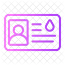 Blood Donor Card Schedule Icon