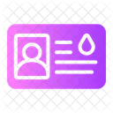 Blood Donor Card Icon