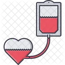 Blood Drip Transfusion Icon