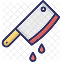 Blood Drop Bloody Knife Butcher Knife Icon