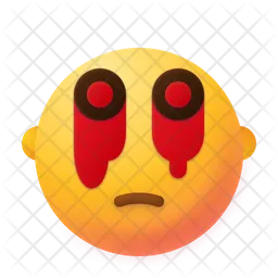 Blood eyes Emoji Icon