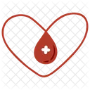 Blood Heart Ilustration Hospital Emergency Icon