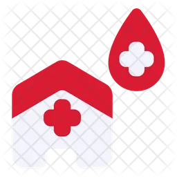 Blood Home Donation  Icon