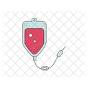 Blood Colored Outline Style Medical Icon Hospital Icône