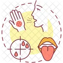 Blood Saliva Cough Icon
