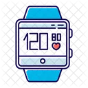 Blood Pressure And Heart Rate Tracking Smartwatch  Icon