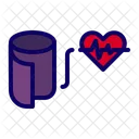Blood Pressure Telemedicine Health Tracking Icon