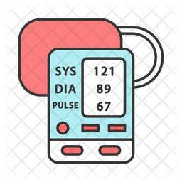 Blood pressure measurement icon Royalty Free Vector Image