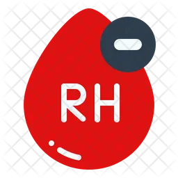 Blood rh negative  Icon