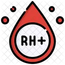 Blood Rh Positive  Icon