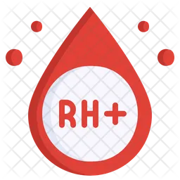 Blood Rh Positive  Icon