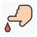Blood Sample Finger Icon