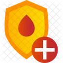Blood Shield Protection Safety Icon
