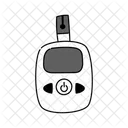 Black Monochrome Blood Sugar Test Tool Illustration Blood Sugar Test Tool Health Icon