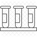 혈액검사 얇은선 아이콘 아이콘