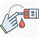 Blood Sugar Test Machine Treatment Icon