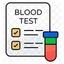 Blood Test Report Sample Report Healthcare Report Icon