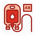 Blood Type Ab Blood Pouch Blood Bag Icon