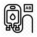 Blood Type Ab Blood Pouch Blood Bag Icon