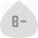 Blood type B minus gray  Icon