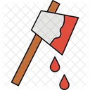 Bloody Axe Crime Scene Horror Weapon Icon