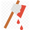 Bloody Axe Crime Scene Horror Weapon Icon