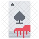 Cards Blood Gambling Icon