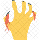 Zombie Hand Frightening Icon