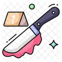 Bloody Knife Dripping Knife Murder Tool Icon
