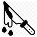 Bloody Knife Weapon Evidence Icon