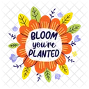 Blooming plant  Icon