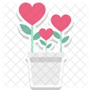 Blooming Flower Romance Symbol Icon