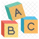 Bloque Alfabetico Bloque Abc Cubo Abc Icono