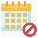 Calendario de bloques  Icono