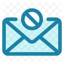 Bloquear correo electrónico  Icono