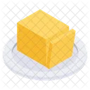 Bloque De Queso Rebanada De Queso Bloque De Mantequilla Icon