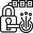 Criptografia Bloqueada Acesso Criptografado Protecao Criptografada Ícone