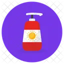 Bloqueador Solar Crema Protectora Solar Locion Protectora Solar Icono