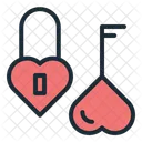 Cadeado De Amor Amor Cadeado Ícone